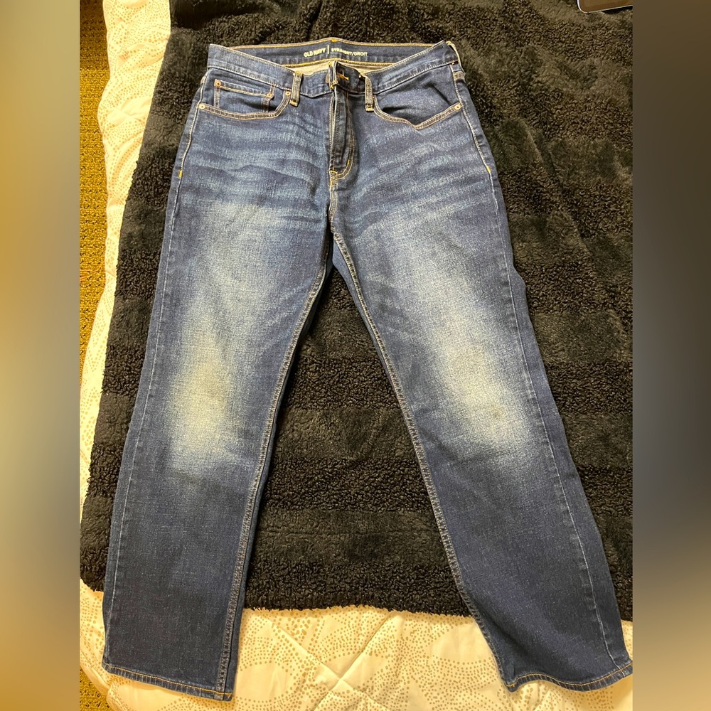 Old Navy Pants 33x30 - Washed Dark Blue - Barely Used